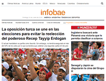 Tablet Screenshot of infobae.com